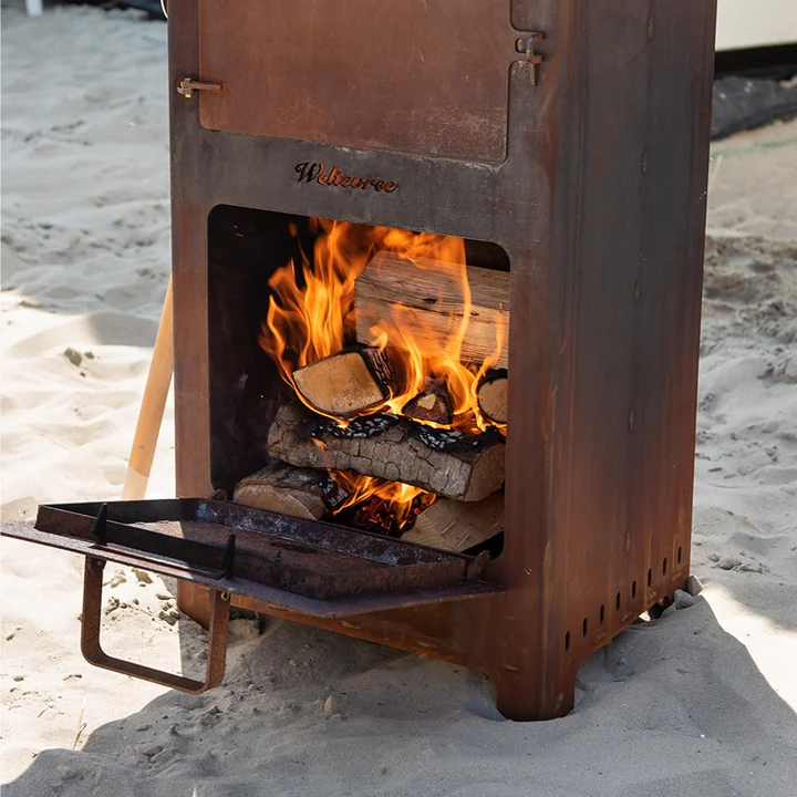 Tür für Outdoor Stahlofen von Weltevree