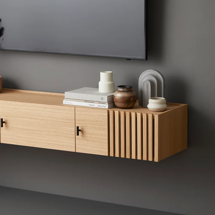 Arkiv Buchstütze von Woud in grau