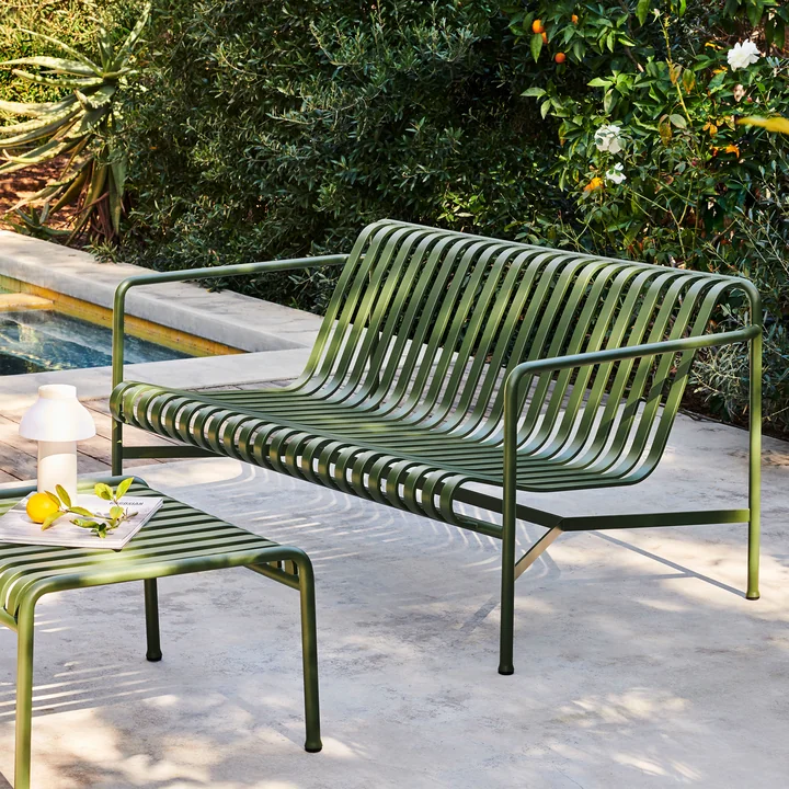 Palissade Lounge Sofa von HAY in olive
