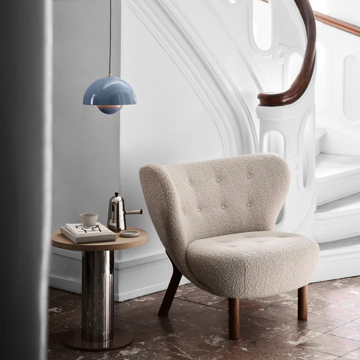 FlowerPot Pendelleuchte VP1 von &Tradition in hellblau