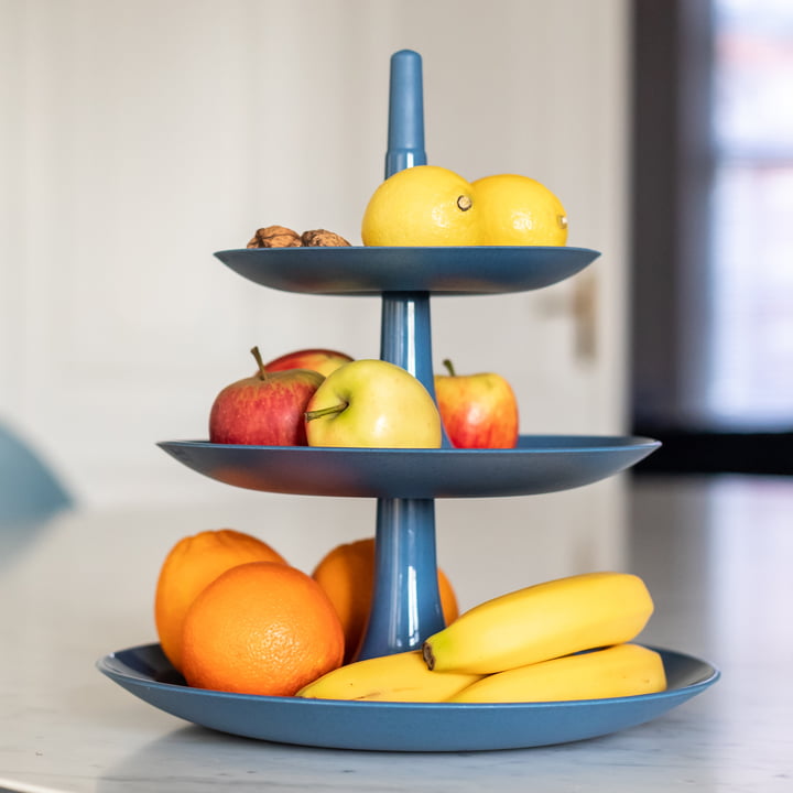 Babell Etagere L von Koziol in organic deep blue