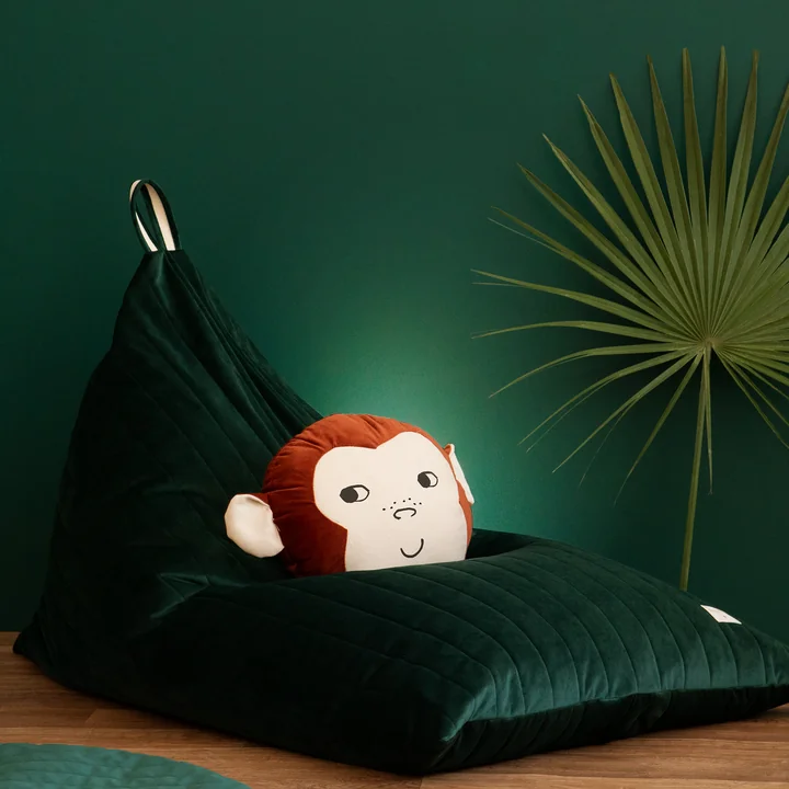 Essaouira Samt Sitzsack von Nobodinoz 