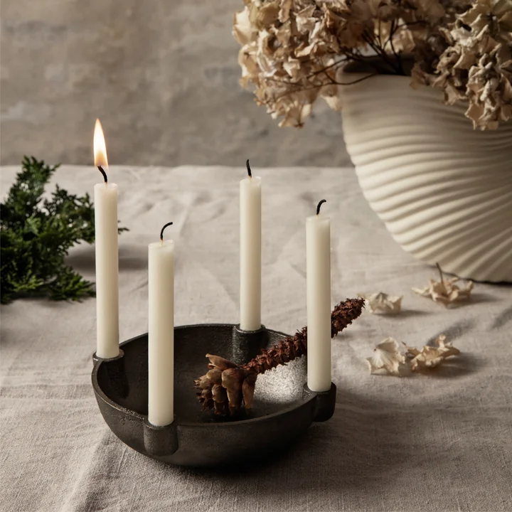 Bowl Messing Kerzenständer von Ferm Living