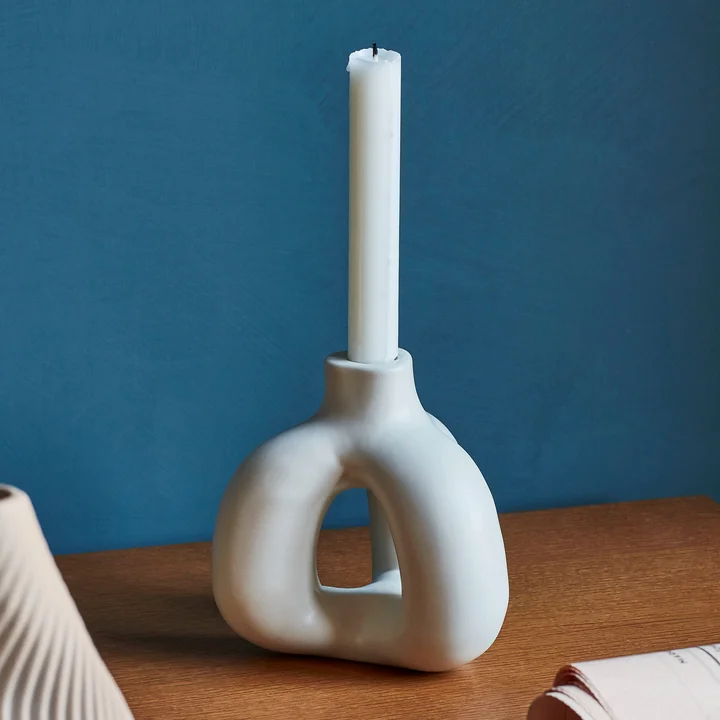 W&S Complot Kerzenhalter Ø 13,5 cm, ivory von HAY.