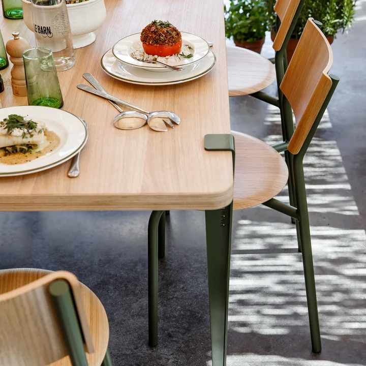 Der SSD Stuhl, Eiche, rosmarin von TipToe als Stuhl für den Esstisch mit ähnlichem Design ebenfalls von TipToe