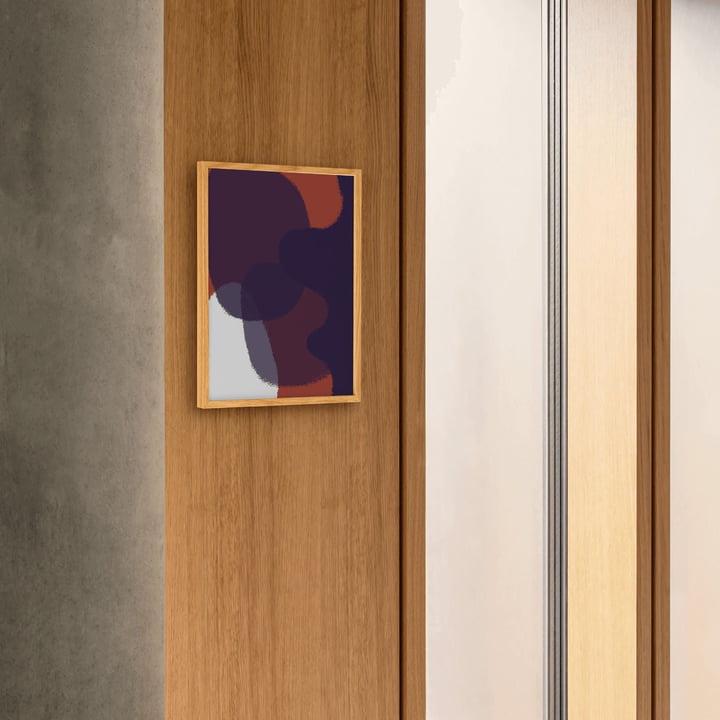 Das Ink Grain Poster von Paper Collective eignet sich besonders gut für das Schlafzimmer
