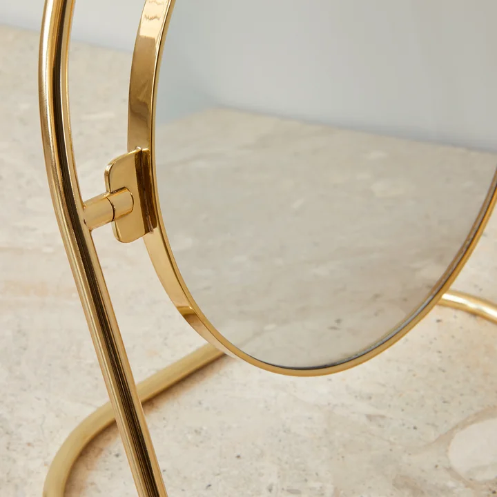 Der Nimbus Tischspiegel, Messing gold von Audo