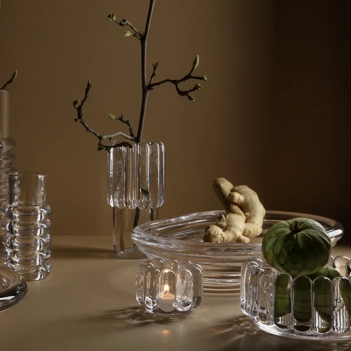 Massive Glas-Stücke von Tom Dixon: Die Press Serie