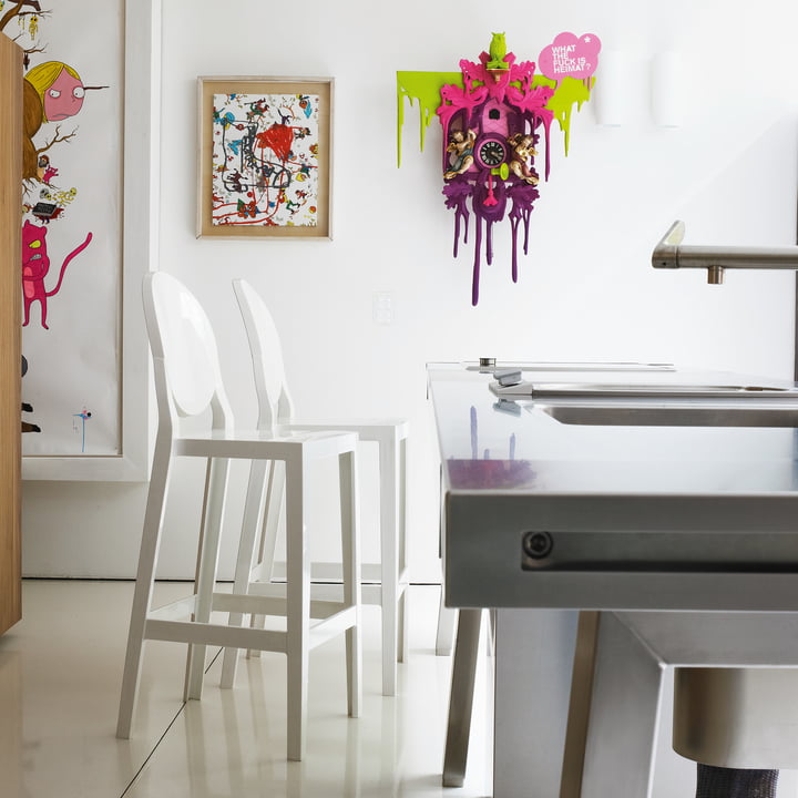 Stilvolle Barhocker im weissen Design