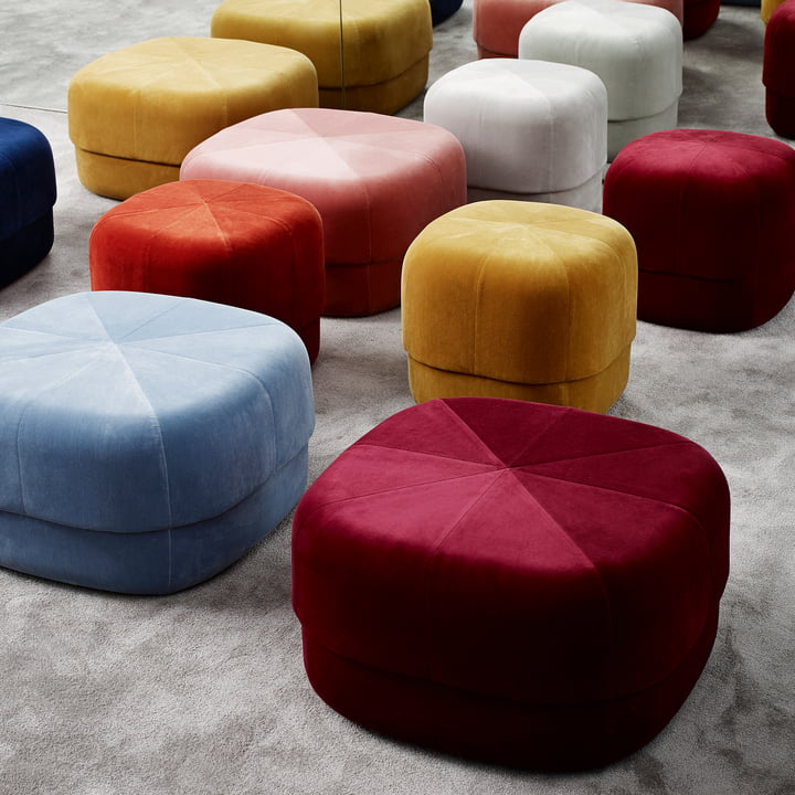 Moderne Version des traditionellen Poufs: Circus Pouf von Normann Copenhagen