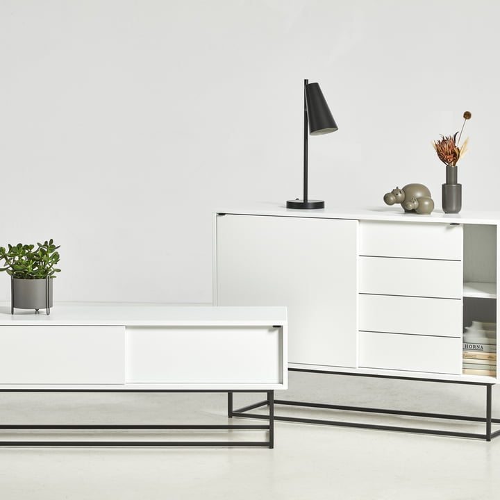 Virka Sideboard von Woud in Eiche weiss