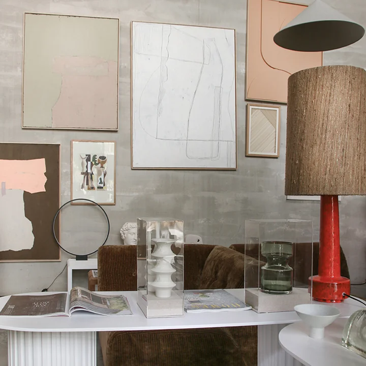 Der von Lava inspirierte Retro Tischleuchtenfuss von HKLiving 