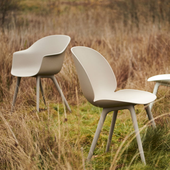 Beetle und Bat Dining Stuhl Outdoor von Gubi