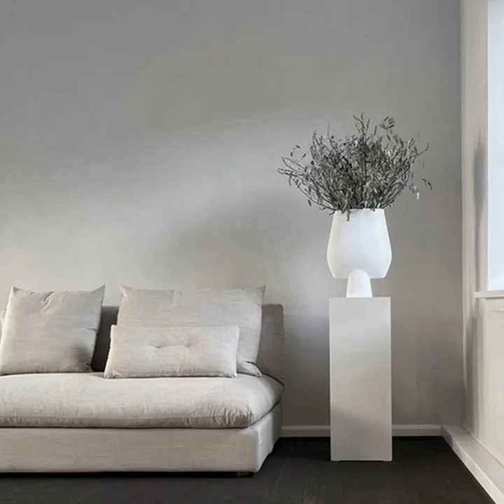 Sphere Vase Square Large von 101 Copenhagen in Bubble white