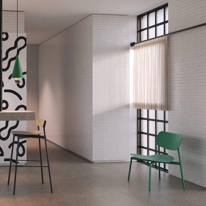 Fromme Lounge Stuhl Outdoor von Petite Friture in mintgrün