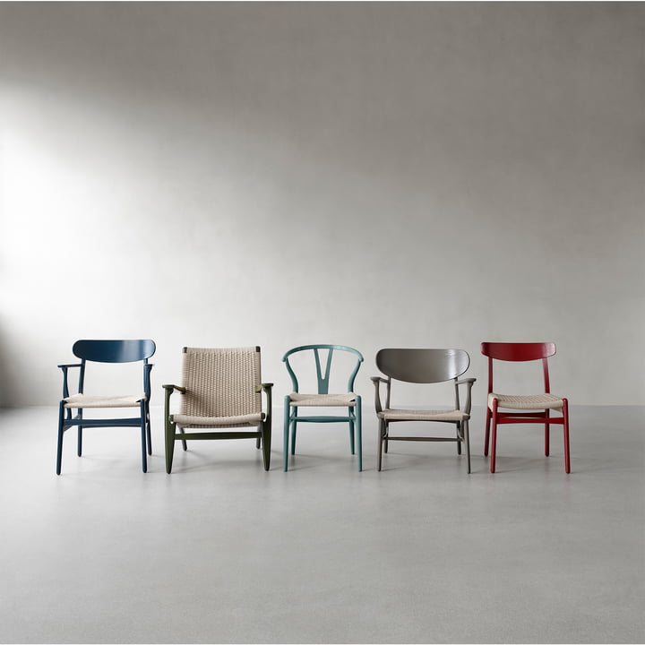 Die CH22, CH23, CH24, CH25, CH26 Stühle von Carl Hansen in neuen Farben von Ilse Crawford