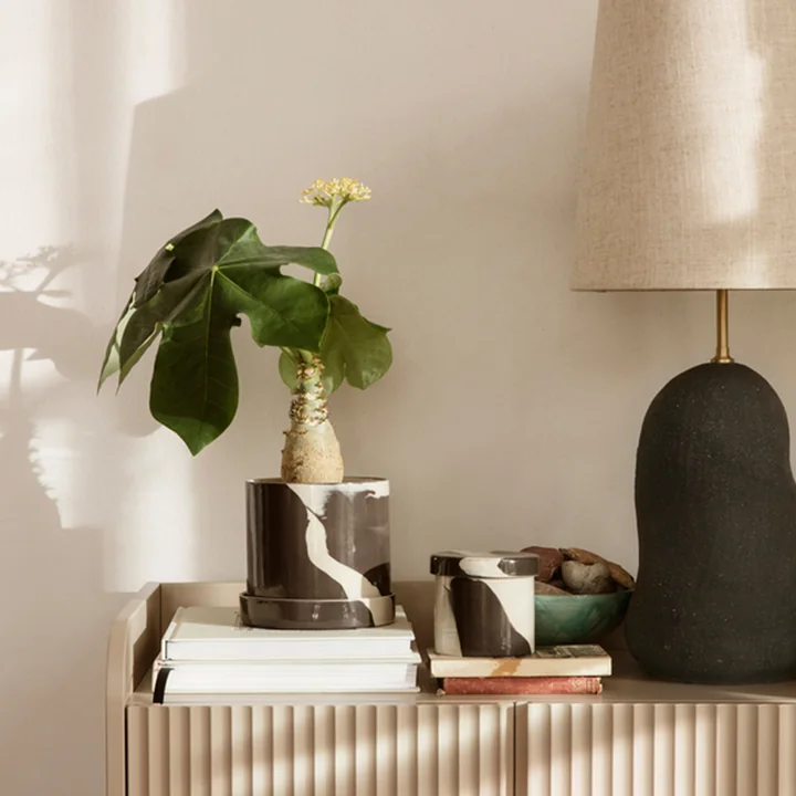 Inlay Steinzeug Behälter von Ferm Living in zwei Grössen