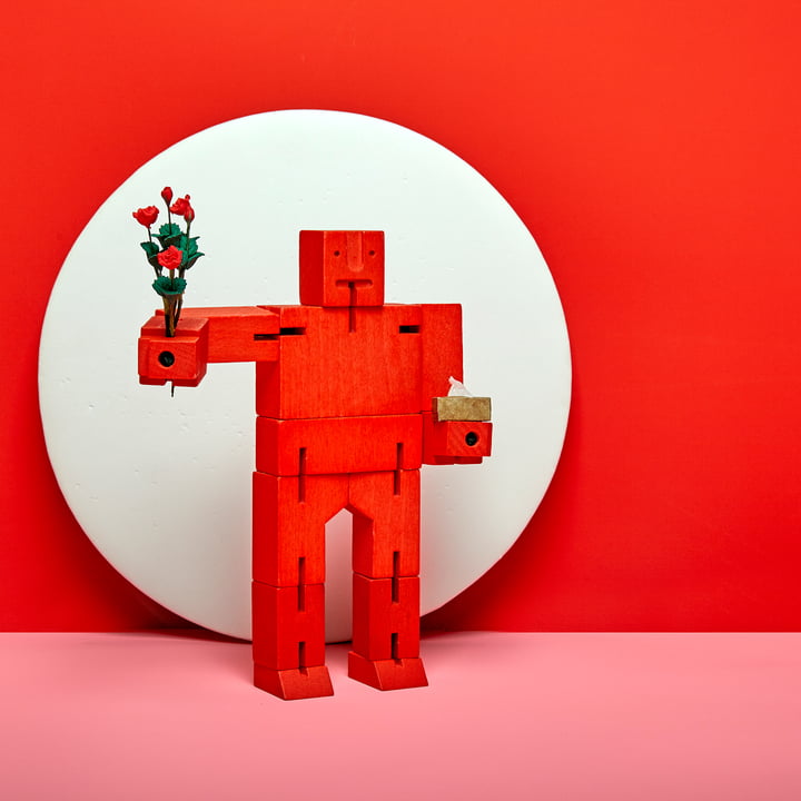 Cubebot von Areaware in rot