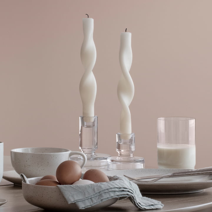 Twist Kerzen & Petra Kerzenständer von Broste Copenhagen