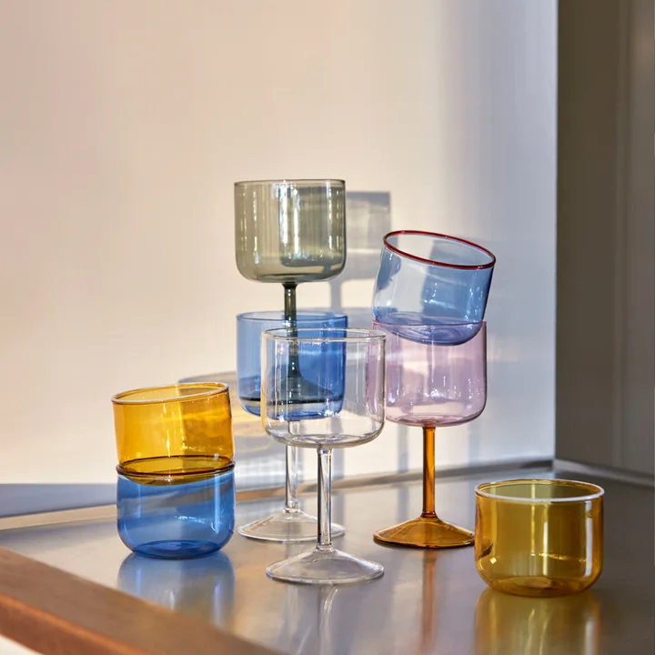 Die Tint Weingläser von HAY