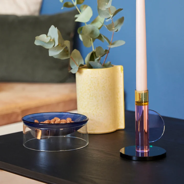 Zeitloser Kerzenhalter aus Kristallglas