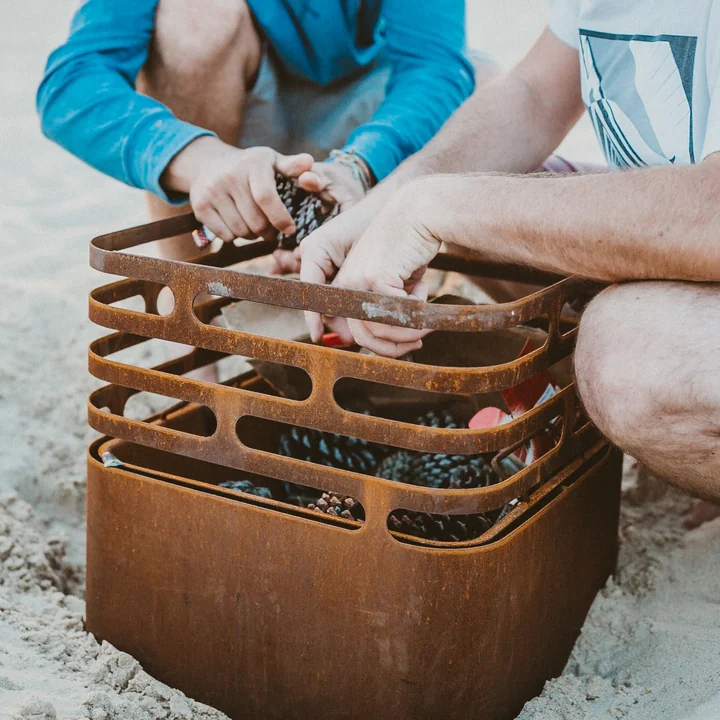 Stilvoller Feuerkorb für ein stylisches Feuer