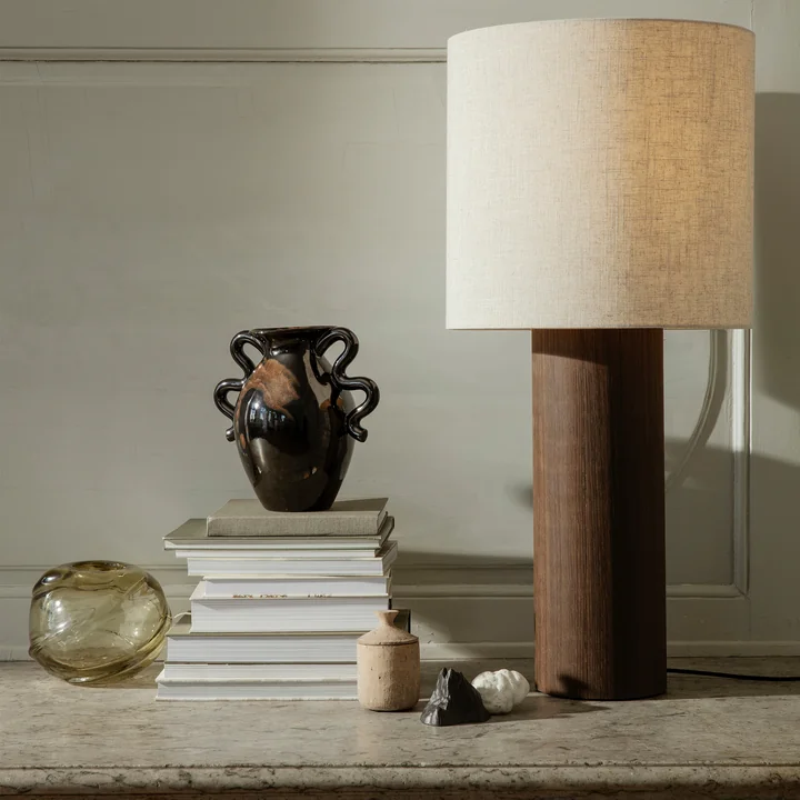 Post Stehleuchte Basis von Ferm Living in der Ausführung Solid, Eiche geräuchert