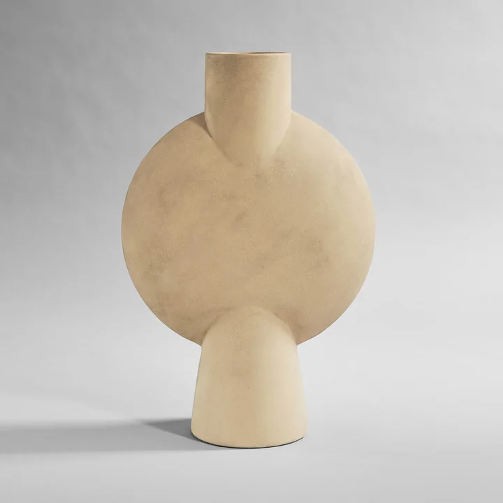 Sphere Vase Bubl Hexa von 101 Copenhagen in sand