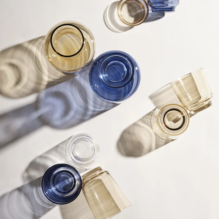 Raise Glaskaraffe und Gläser von Muuto