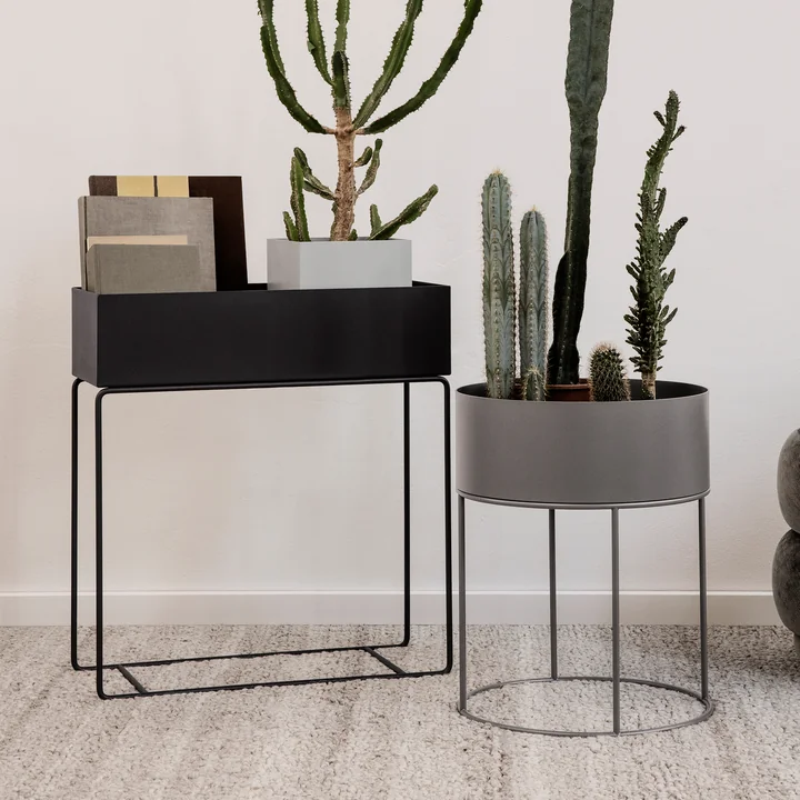 Plant Box und Plant Box rund von Ferm Living