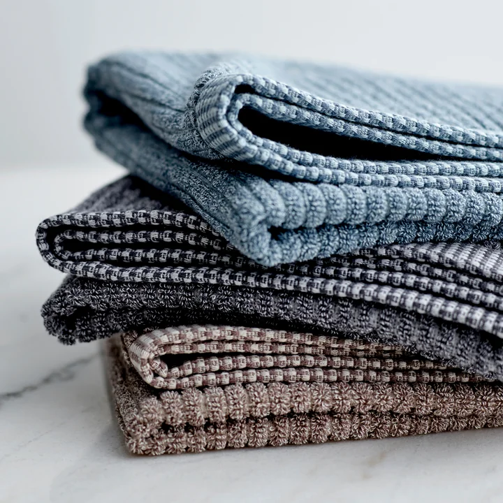 Melange Handtücher von Södahl in atlantic, ash, taupe