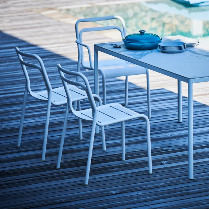 Live Outdoor Stuhl von Jan Kurtz in weiss