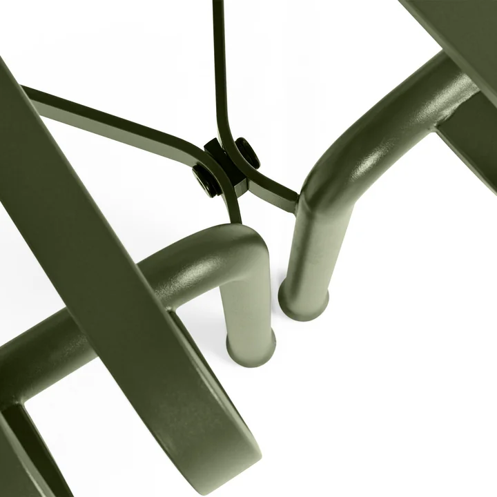Palissade Park Dining Bench von HAY in der Farbe olive