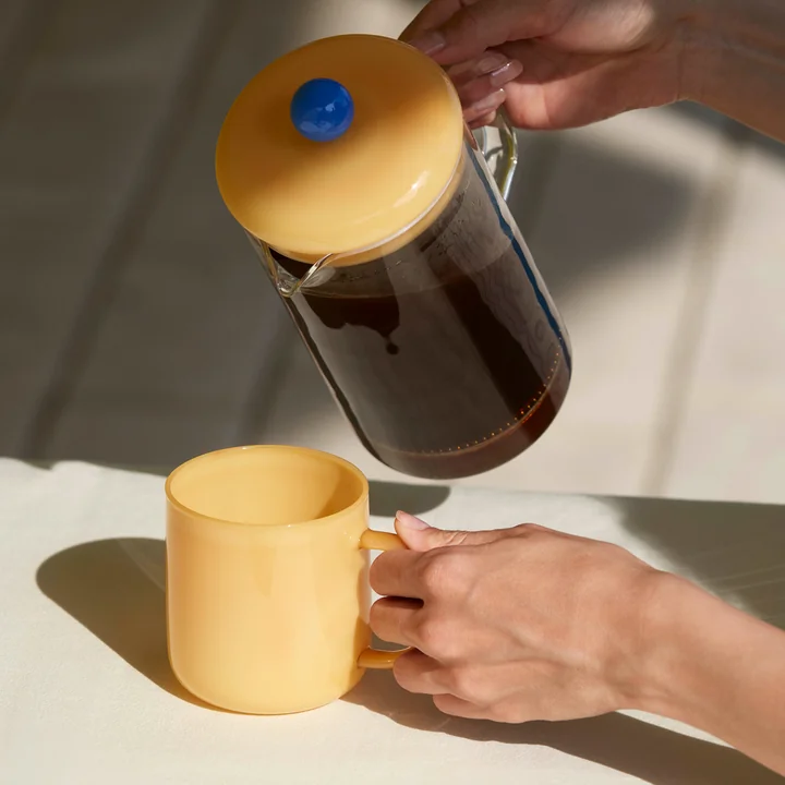 Borosilicate Becher 0,3 l von HAY in der Farbe jadegelb