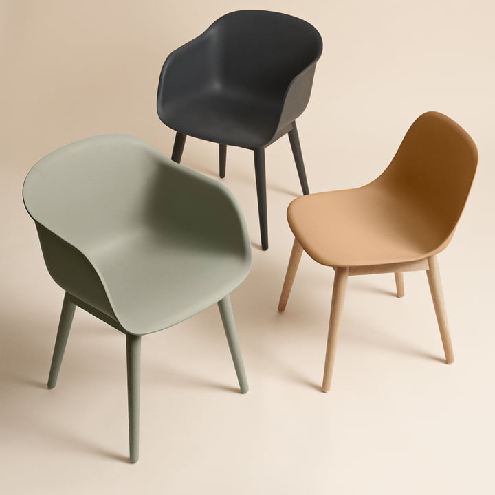 Fiber Side Chair Wood Base von Muuto