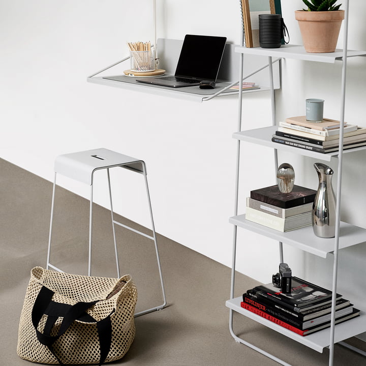 A-Stool Barhocker, H 65 cm, soft-grey von Zone Denmark