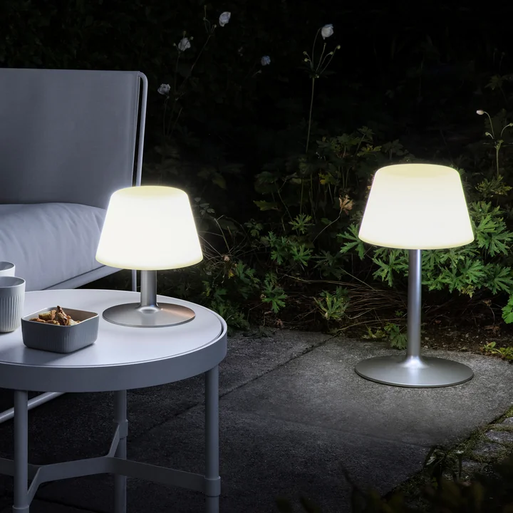 SunLight Garten-Tischleuchte LED von Eva Solo in der Farbe weiss