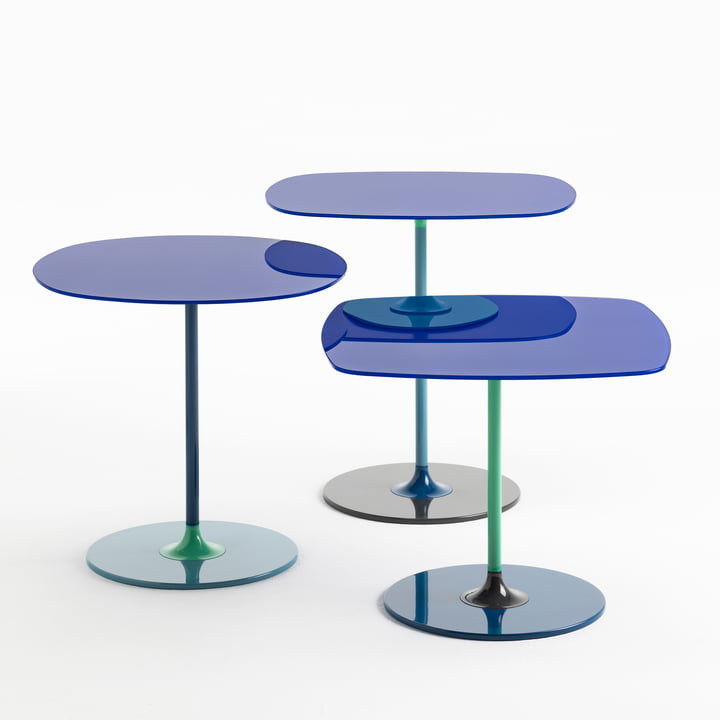 Thierry Beistelltisch in blau von Kartell