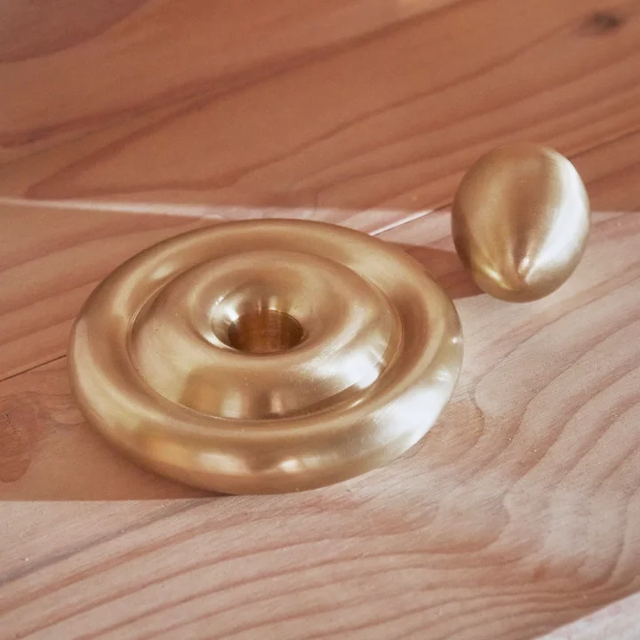 OYOY - Savi Kerzenhalter, Ø 12,5 cm, messing