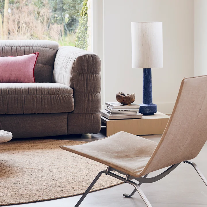 Retro Tischleuchtenfuss von HKliving in der Farbe blue