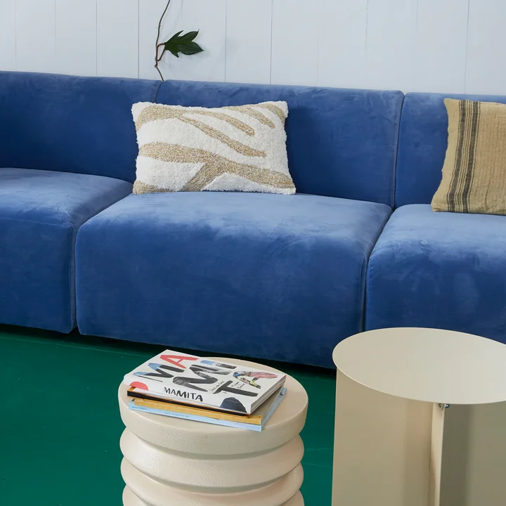 Fluffy Kissen von HKliving in der Farbe weiss / beige