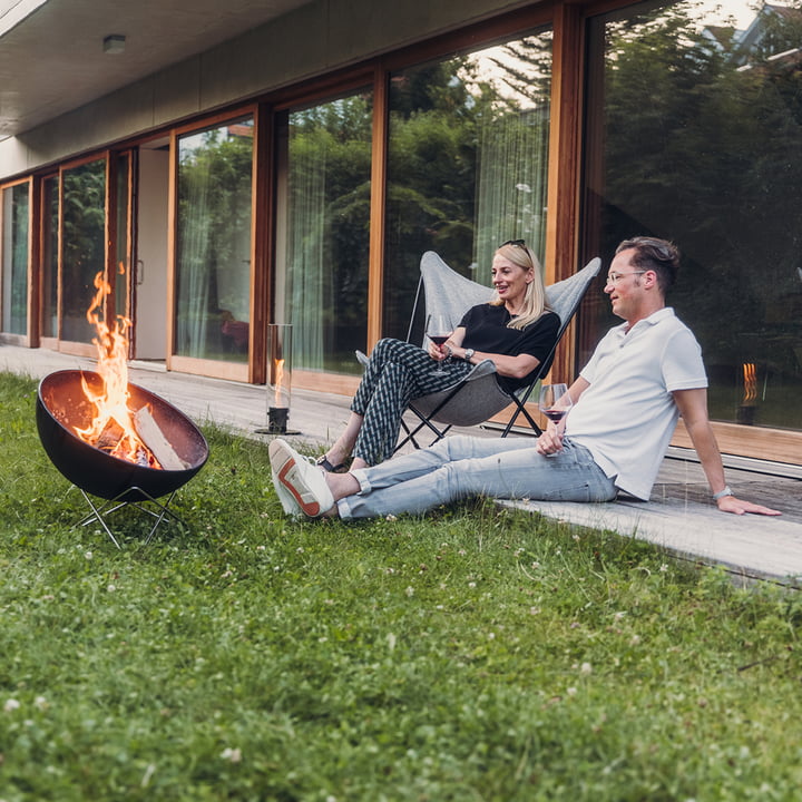 Bowl Feuerschale mit Drahtfuss von höfats