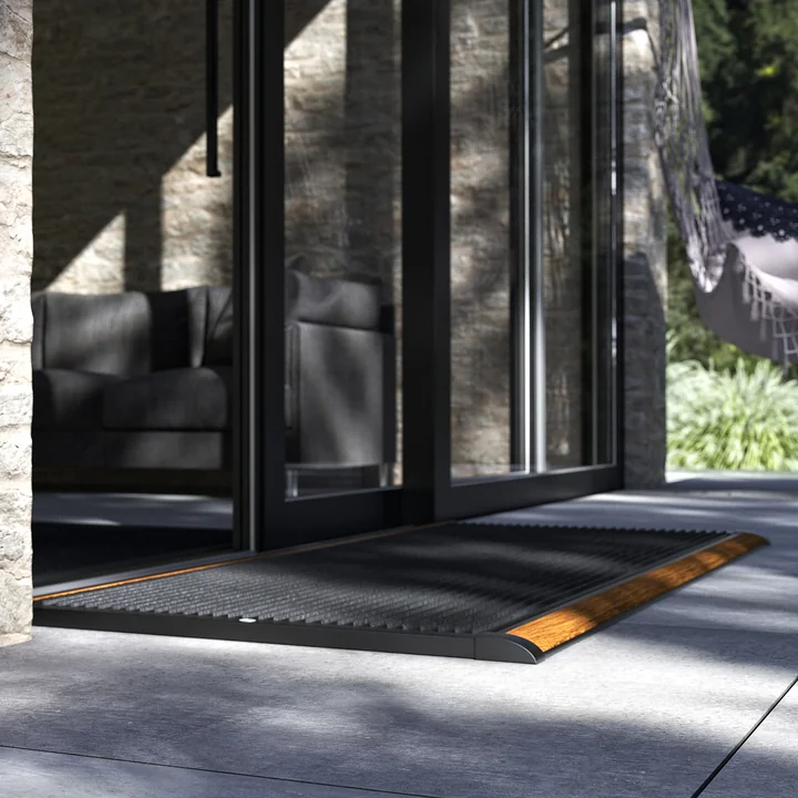 Doppeltür Fussmatte Outdoor, 175 x 70 cm von Rizz