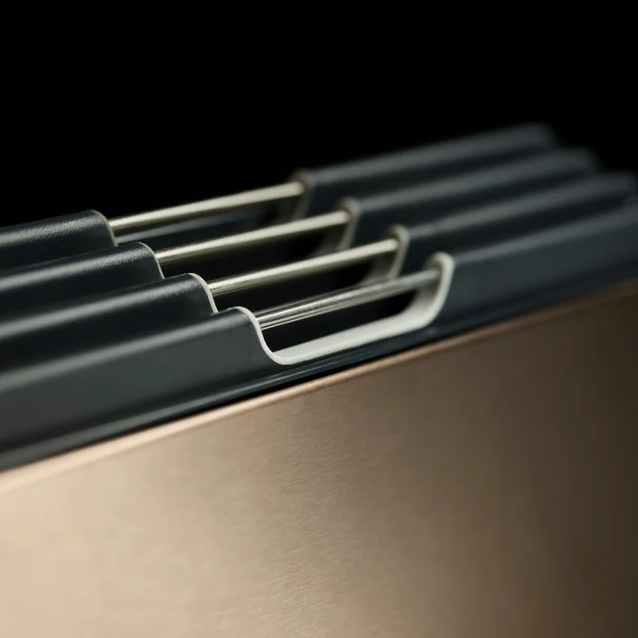 Folio Steel Schneidebretter, Carbon roségold (4-teilig) Joseph Joseph