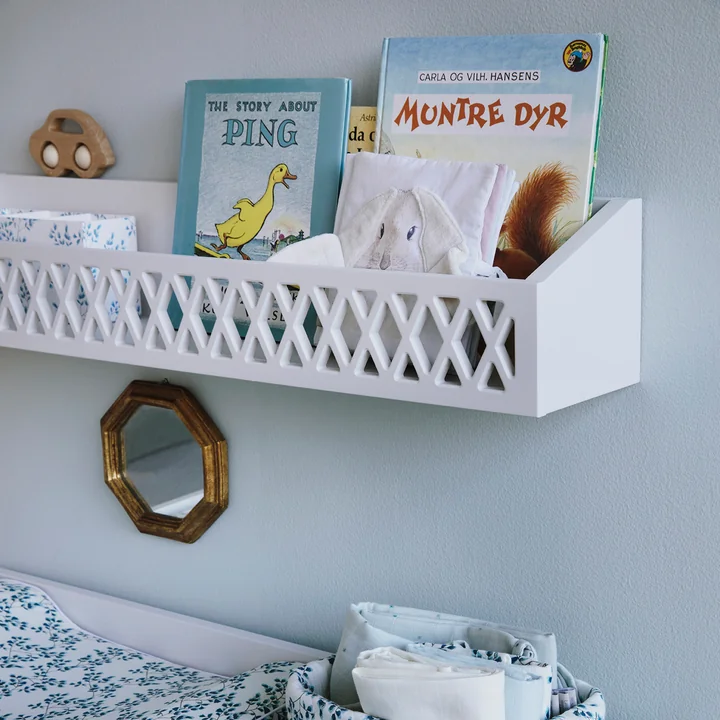 Harlequin Wandregal von Cam Cam Copenhagen in der Farbe weiss