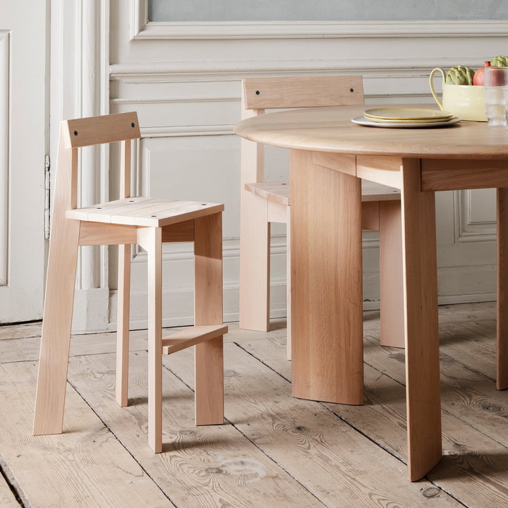 Ark Stuhl und Kinderhochstuhl, Esche von ferm Living