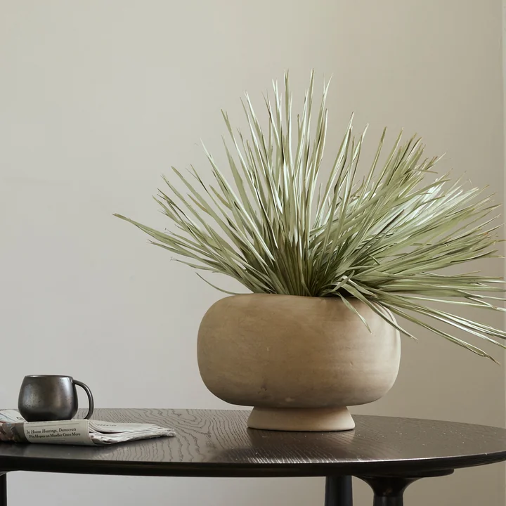 Kabin Vase, Fat, Ø 35 cm, sand von 101 Copenhagen