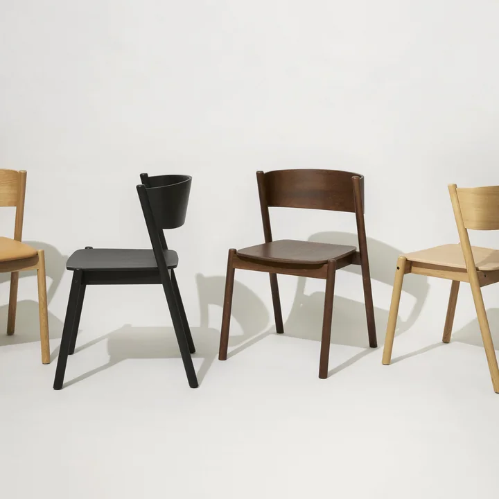 Oblique Stuhl von Hübsch Interior