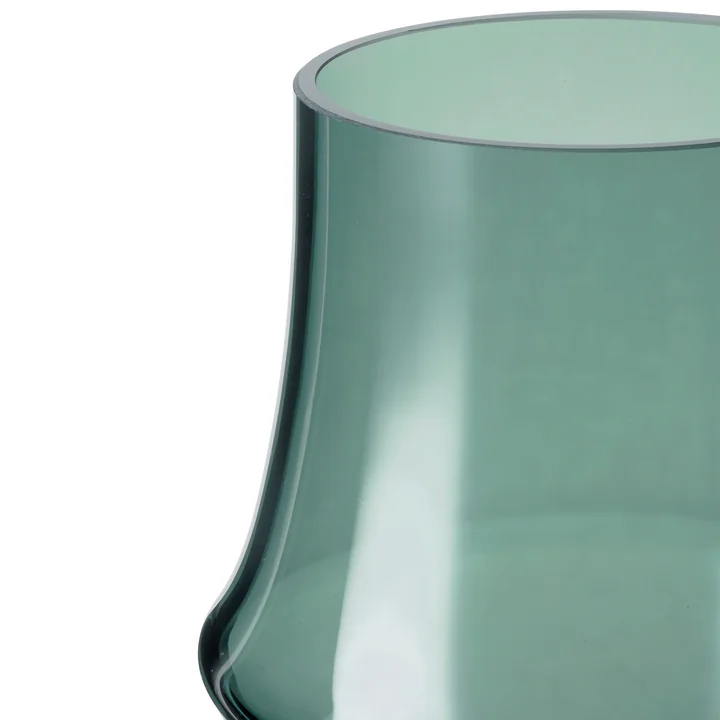 Arc Vase von Holmegaard in der Farbe dunkelgrün