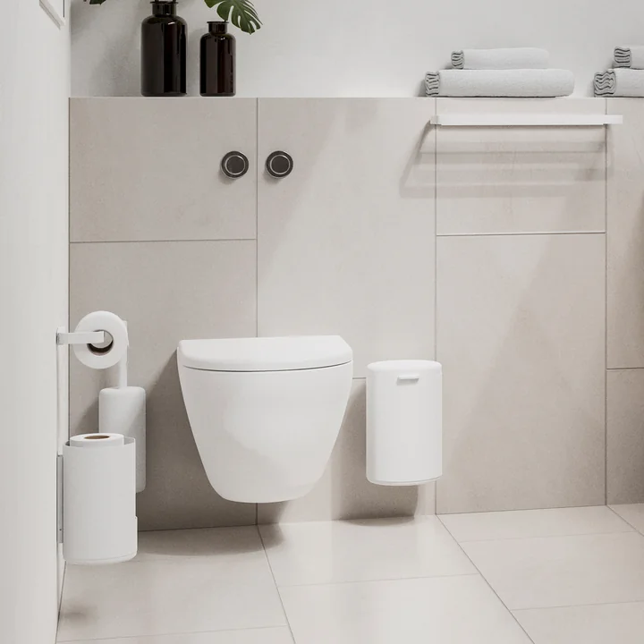 Rim Mülleimer (Wandmontage), 3.3 l., weiss von Zone Denmark